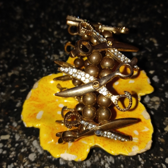 Vintage Scissors bling bracelet - Picture 2 of 3